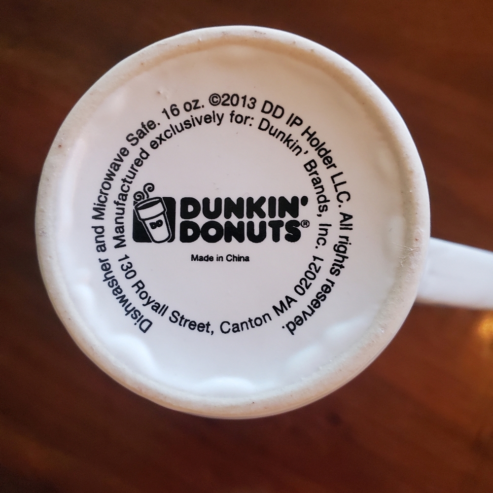 Dunkin Donuts Tall Ceramic Mug - Picture 4 of 4